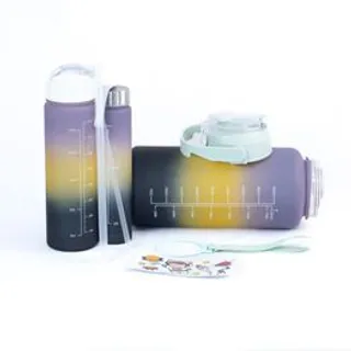 Conjunto com 3 Garrafas Verde Claro Fresh Time