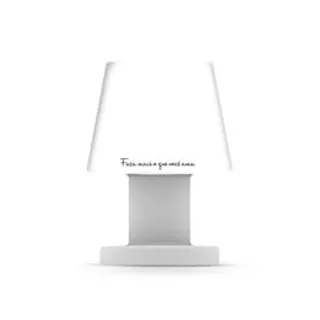Luminária Abajur de Mesa Pequena Faça Mais