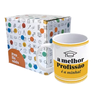 Caneca De Porcelana Profissões - A Melhor