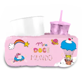 Almofada para Pipoca Individual Kids - Meu Doce Mundo
