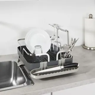 Escorredor de Louças para 15 Pratos Cinza Easy Kitchen