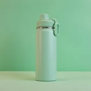 Garrafa com Alça e Bico 570ml Parede Dupla Verde