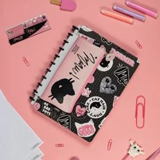 Necessaire Estojo Para Caderno de Discos - Gatinha