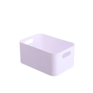 Cesta de Armazenamento de Plástico para Banheiro, Maquiagem  - Branco