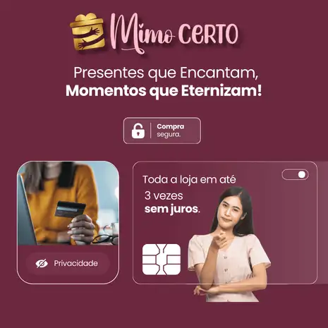 Parcelamento 3x sem juros e compra segura