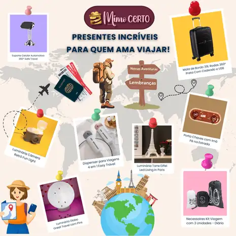 Presentes para quem gosta de viajar